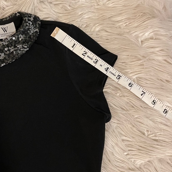 Sequin | Peter Pan collar | Layering tee - Picture 8 of 11